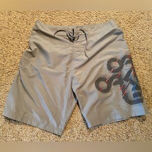 Oakley Men's Gray Board Shorts with Graphic